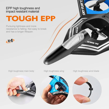 2025 New YP3 Foam Aircraft Remote Control Four Axle Fighter Wrestle Resistant Aerial Stunt Children Model Airplane Gift