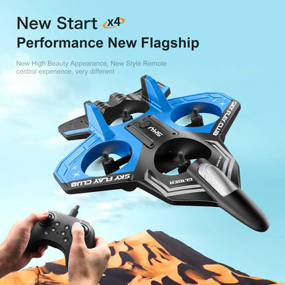 2025 New YP3 Foam Aircraft Remote Control Four Axle Fighter Wrestle Resistant Aerial Stunt Children Model Airplane Gift