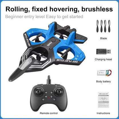 2025 New YP3 Foam Aircraft Remote Control Four Axle Fighter Wrestle Resistant Aerial Stunt Children Model Airplane Gift